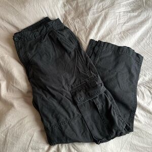 Cotton On Men's Black Cargo Pants - Utility Pockets